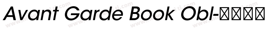 Avant Garde Book Obl字体转换
